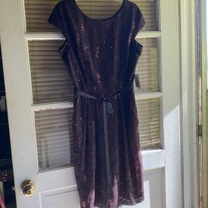 ATELIER DANIELLE Raisin Lace Bling Dress- SZ -4